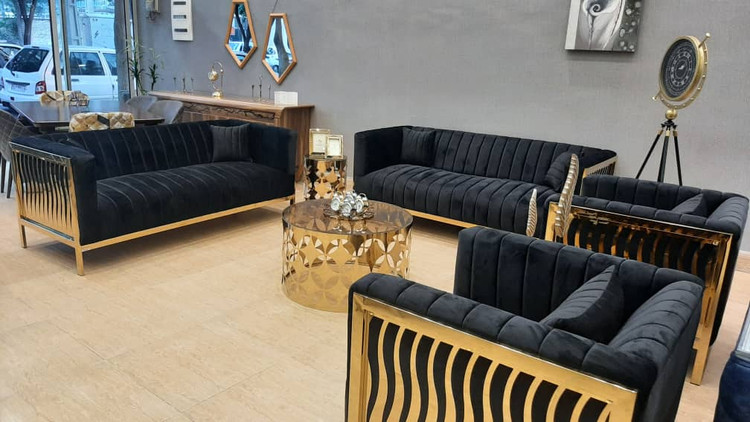 باپلتفرم آتشي استيل طلايي